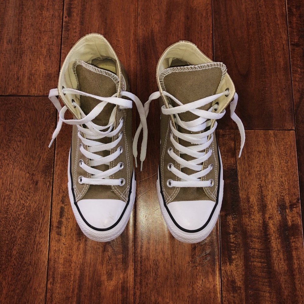 Green Converse Hightop Sneakers